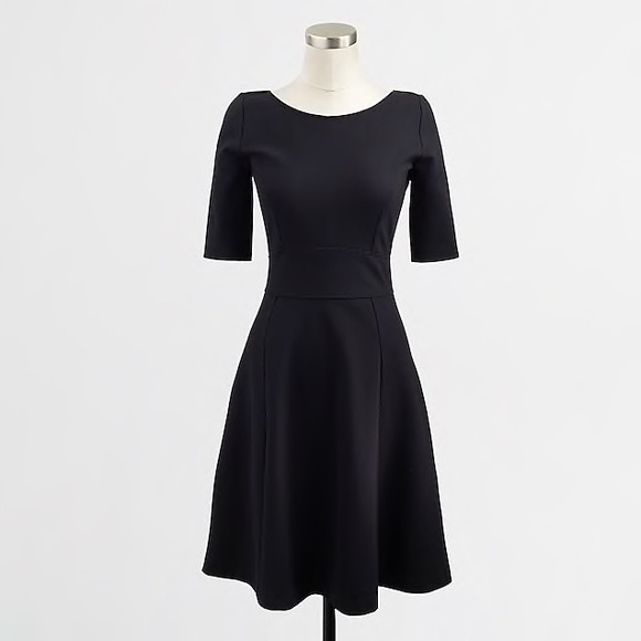 J. Crew Black Ponte Dress - Picture 2 of 8